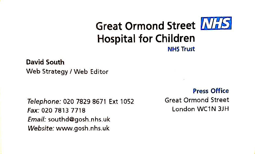 GOSH business card 2001-2003