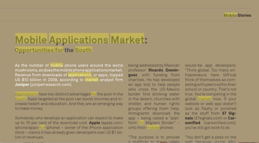 Mobile Applications Market: Opportunities for South