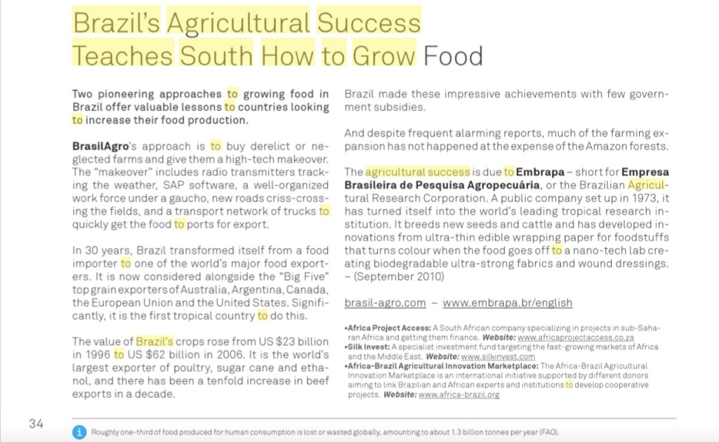 Brazil’s Agricultural Success Teaches South How to&nbsp;Grow