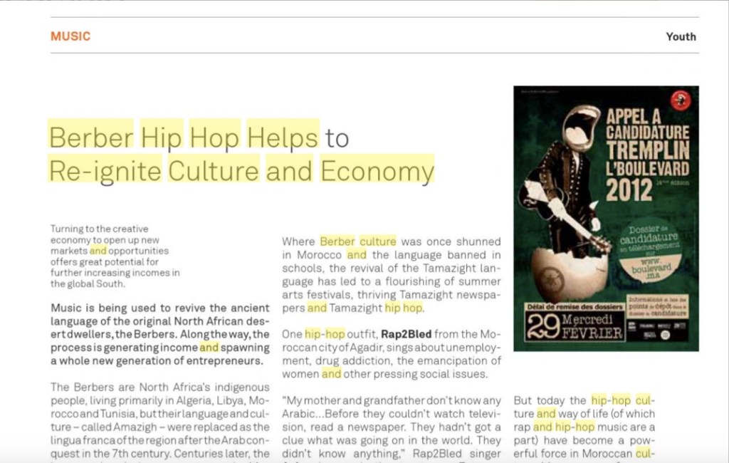 Berber Hip Hop Helps Re-ignite Culture and&nbsp;Economy